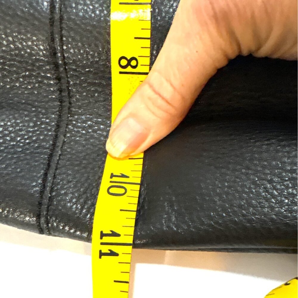 The Sak Black Leather Backpack Crossbody with Mint Patterned Interior - Picture 9 of 10